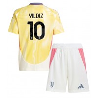 Juventus Kenan Yildiz #10 Fußballbekleidung Auswärtstrikot Kinder 2024-25 Kurzarm (+ kurze hosen)